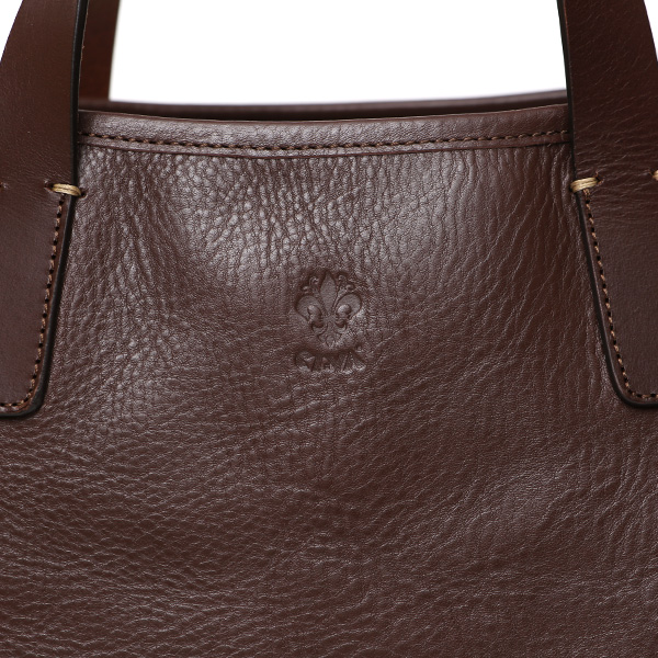 CI-VA(チーバ) イタリア製 トスカーナ産フルタンニン鞣し牛革 レザー ミニ トートバッグ メンズ レディース ハンドバッグ ブランド ブラウン 茶 茶色 本革 牛革 小さい シンプル カジュアル 男性 女性 ユニセックス 2281VOLANATO