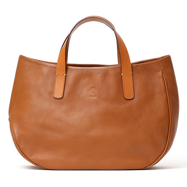 【2～4営業日内に発送】CI-VA(チーバ) イタリア製 トスカーナ産フルタンニン鞣し牛革 ミニトートバッグ キャメル