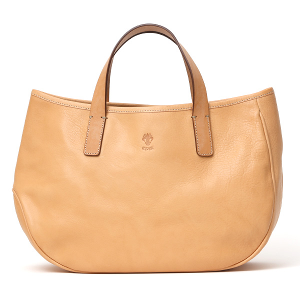 【2～4営業日内に発送】CI-VA(チーバ) イタリア製 トスカーナ産フルタンニン鞣し牛革 ミニトートバッグ ナチュラル