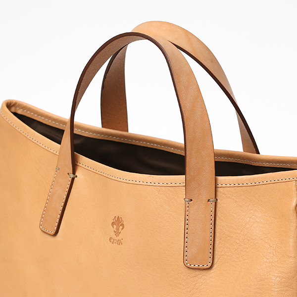 CI-VA(チーバ) イタリア製 トスカーナ産フルタンニン鞣し牛革 レザー ミニ トートバッグ メンズ レディース ハンドバッグ ブランド ベージュ 肌色 本革 牛革 小さい シンプル カジュアル 男性 女性 ユニセックス 2281VOLANATO