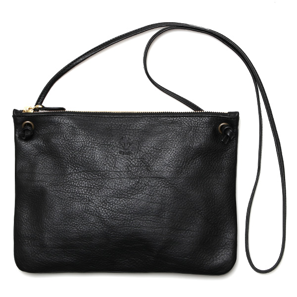 【2～4営業日内に発送】CI-VA(チーバ) イタリア製 トスカーナ産フルタンニン鞣し牛革 ショルダーバッグ ブラック