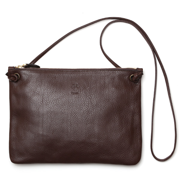 【2～4営業日内に発送】CI-VA(チーバ) イタリア製 トスカーナ産フルタンニン鞣し牛革 ショルダーバッグ ブラウン
