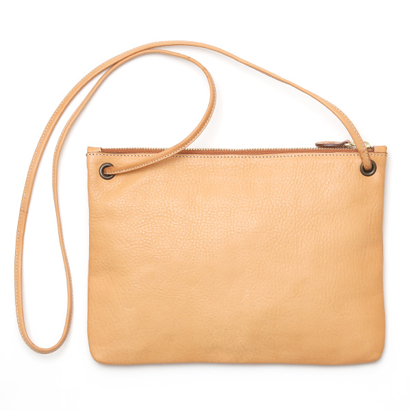 CI-VA(チーバ) イタリア製 トスカーナ産フルタンニン鞣し牛革 レザーショルダーバッグ メンズ レディース ブランド サコッシュ ベージュ 肌色 本革 牛革 シンプル カジュアル 男性 女性 ユニセックス 鞄 おしゃれ 2282NUVOLA