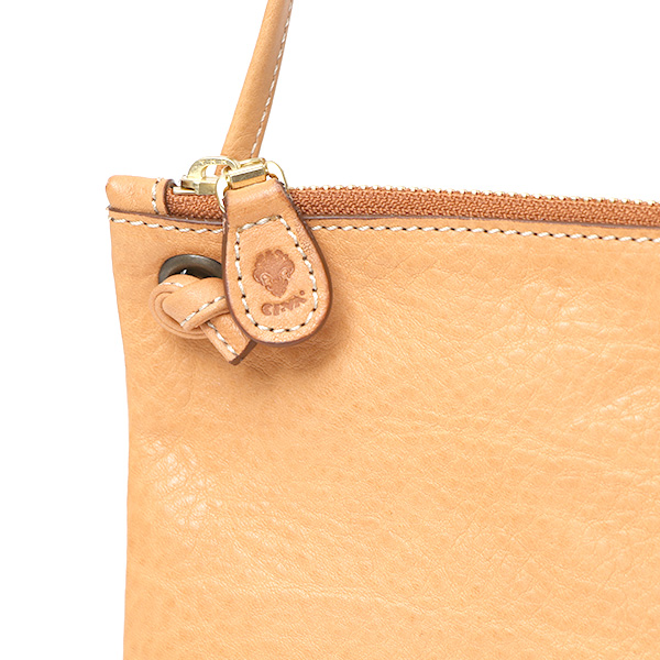 CI-VA(チーバ) イタリア製 トスカーナ産フルタンニン鞣し牛革 レザーショルダーバッグ メンズ レディース ブランド サコッシュ ベージュ 肌色 本革 牛革 シンプル カジュアル 男性 女性 ユニセックス 鞄 おしゃれ 2282NUVOLA