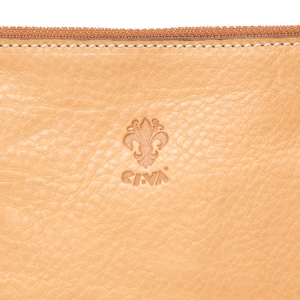 CI-VA(チーバ) イタリア製 トスカーナ産フルタンニン鞣し牛革 レザーショルダーバッグ メンズ レディース ブランド サコッシュ ベージュ 肌色 本革 牛革 シンプル カジュアル 男性 女性 ユニセックス 鞄 おしゃれ 2282NUVOLA