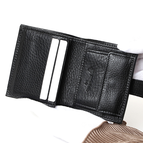  CI-VA(チーバ) イタリア製 トスカーナ産フルタンニン鞣し牛革 レザー ミニ財布 メンズ レディース ブランド ブラック 黒 黒色 本革 牛革 シンプル 小さい 小振り 二つ折り 三つ折り 男性 女性 ユニセックス 小銭入れあり 大容量 2290VOLANATO