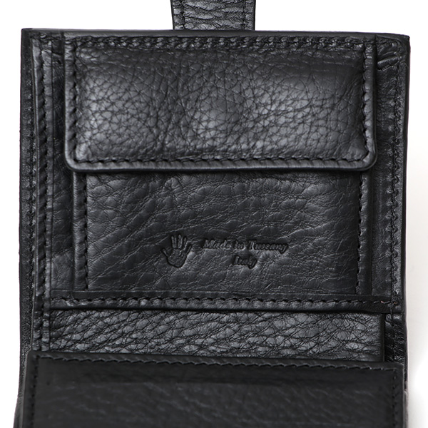  CI-VA(チーバ) イタリア製 トスカーナ産フルタンニン鞣し牛革 レザー ミニ財布 メンズ レディース ブランド ブラック 黒 黒色 本革 牛革 シンプル 小さい 小振り 二つ折り 三つ折り 男性 女性 ユニセックス 小銭入れあり 大容量 2290VOLANATO