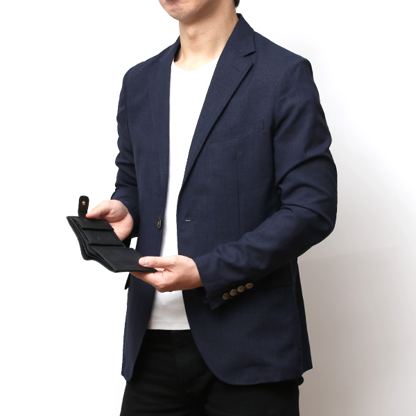  CI-VA(チーバ) イタリア製 トスカーナ産フルタンニン鞣し牛革 レザー ミニ財布 メンズ レディース ブランド ブラック 黒 黒色 本革 牛革 シンプル 小さい 小振り 二つ折り 三つ折り 男性 女性 ユニセックス 小銭入れあり 大容量 2290VOLANATO