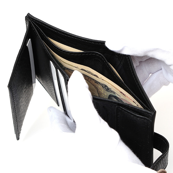  CI-VA(チーバ) イタリア製 トスカーナ産フルタンニン鞣し牛革 レザー ミニ財布 メンズ レディース ブランド ブラック 黒 黒色 本革 牛革 シンプル 小さい 小振り 二つ折り 三つ折り 男性 女性 ユニセックス 小銭入れあり 大容量 2290VOLANATO