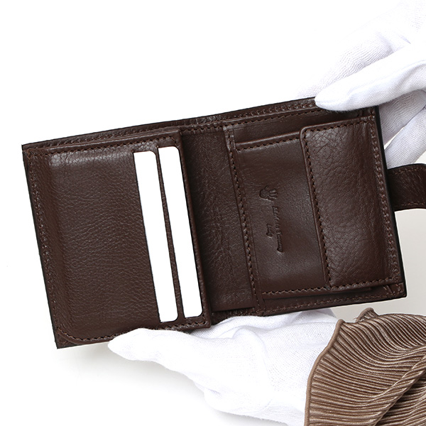  CI-VA(チーバ) イタリア製 トスカーナ産フルタンニン鞣し牛革 レザー ミニ財布 メンズ レディース ブランド ブラウン 茶 茶色 本革 牛革 シンプル 小さい 小振り 二つ折り 三つ折り 男性 女性 ユニセックス 小銭入れあり 大容量 2290VOLANATO