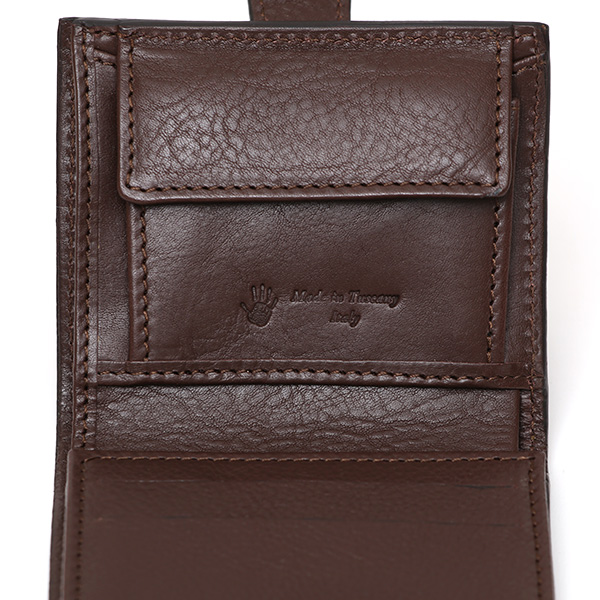  CI-VA(チーバ) イタリア製 トスカーナ産フルタンニン鞣し牛革 レザー ミニ財布 メンズ レディース ブランド ブラウン 茶 茶色 本革 牛革 シンプル 小さい 小振り 二つ折り 三つ折り 男性 女性 ユニセックス 小銭入れあり 大容量 2290VOLANATO