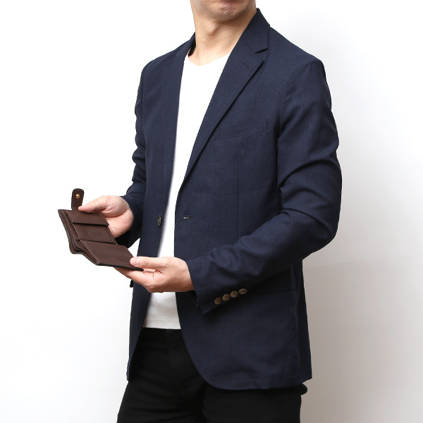  CI-VA(チーバ) イタリア製 トスカーナ産フルタンニン鞣し牛革 レザー ミニ財布 メンズ レディース ブランド ブラウン 茶 茶色 本革 牛革 シンプル 小さい 小振り 二つ折り 三つ折り 男性 女性 ユニセックス 小銭入れあり 大容量 2290VOLANATO