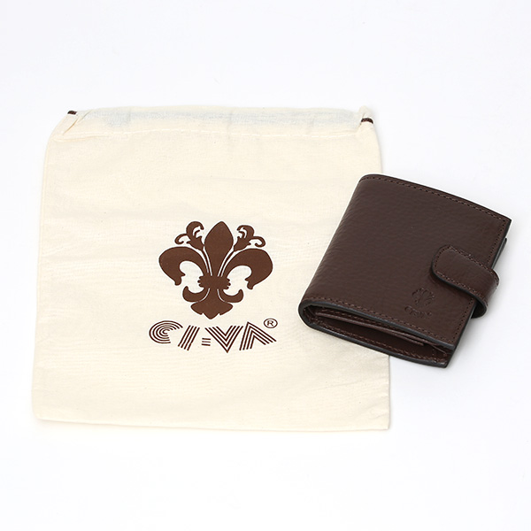  CI-VA(チーバ) イタリア製 トスカーナ産フルタンニン鞣し牛革 レザー ミニ財布 メンズ レディース ブランド ブラウン 茶 茶色 本革 牛革 シンプル 小さい 小振り 二つ折り 三つ折り 男性 女性 ユニセックス 小銭入れあり 大容量 2290VOLANATO