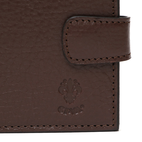  CI-VA(チーバ) イタリア製 トスカーナ産フルタンニン鞣し牛革 レザー ミニ財布 メンズ レディース ブランド ブラウン 茶 茶色 本革 牛革 シンプル 小さい 小振り 二つ折り 三つ折り 男性 女性 ユニセックス 小銭入れあり 大容量 2290VOLANATO