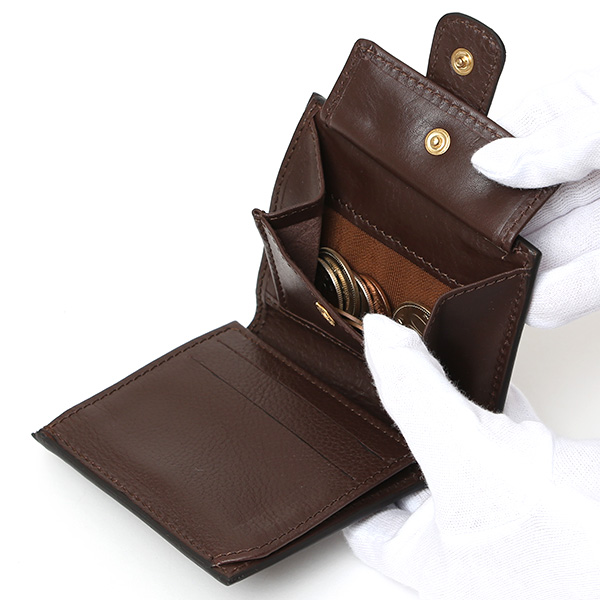  CI-VA(チーバ) イタリア製 トスカーナ産フルタンニン鞣し牛革 レザー ミニ財布 メンズ レディース ブランド ブラウン 茶 茶色 本革 牛革 シンプル 小さい 小振り 二つ折り 三つ折り 男性 女性 ユニセックス 小銭入れあり 大容量 2290VOLANATO