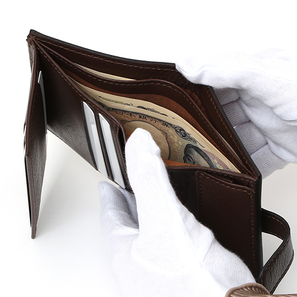  CI-VA(チーバ) イタリア製 トスカーナ産フルタンニン鞣し牛革 レザー ミニ財布 メンズ レディース ブランド ブラウン 茶 茶色 本革 牛革 シンプル 小さい 小振り 二つ折り 三つ折り 男性 女性 ユニセックス 小銭入れあり 大容量 2290VOLANATO