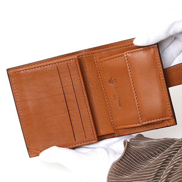  CI-VA(チーバ) イタリア製 トスカーナ産フルタンニン鞣し牛革 レザー ミニ財布 メンズ レディース ブランド キャメル ブラウン 茶 茶色 本革 牛革 シンプル 小さい 小振り 二つ折り 三つ折り 男性 女性 ユニセックス 小銭入れあり 大容量 2290VOLANATO