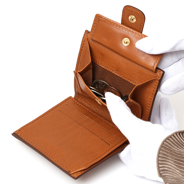  CI-VA(チーバ) イタリア製 トスカーナ産フルタンニン鞣し牛革 レザー ミニ財布 メンズ レディース ブランド キャメル ブラウン 茶 茶色 本革 牛革 シンプル 小さい 小振り 二つ折り 三つ折り 男性 女性 ユニセックス 小銭入れあり 大容量 2290VOLANATO