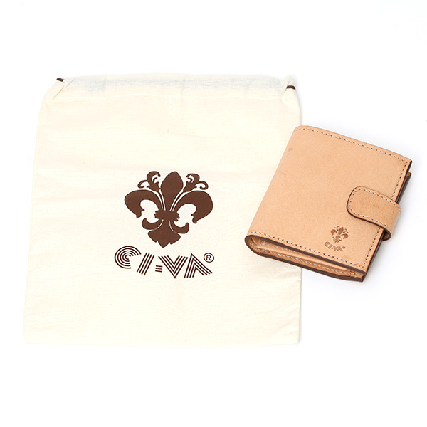  CI-VA(チーバ) イタリア製 トスカーナ産フルタンニン鞣し牛革 レザー ミニ財布 メンズ レディース ブランド ベージュ 肌色 本革 牛革 シンプル 小さい 小振り 二つ折り 三つ折り 男性 女性 ユニセックス 小銭入れあり 大容量 2290VOLANATO