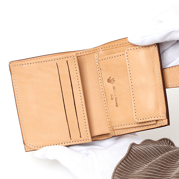  CI-VA(チーバ) イタリア製 トスカーナ産フルタンニン鞣し牛革 レザー ミニ財布 メンズ レディース ブランド ベージュ 肌色 本革 牛革 シンプル 小さい 小振り 二つ折り 三つ折り 男性 女性 ユニセックス 小銭入れあり 大容量 2290VOLANATO