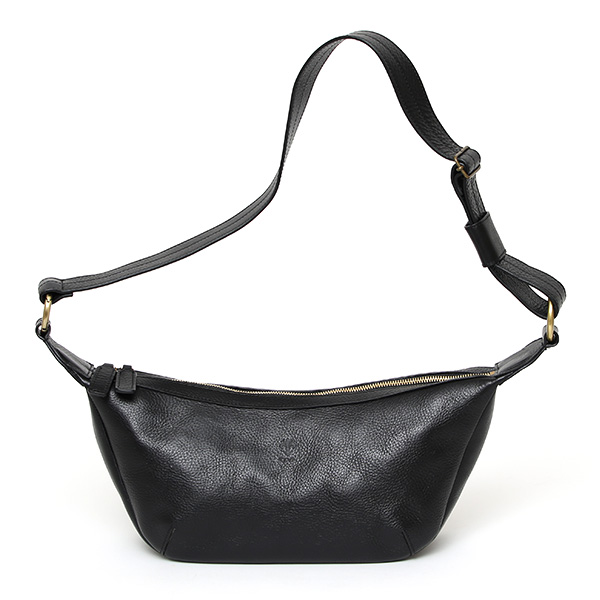 【2～4営業日内に発送】CI-VA(チーバ) イタリア製 トスカーナ産フルタンニン鞣し牛革 ボディーバッグ ブラック