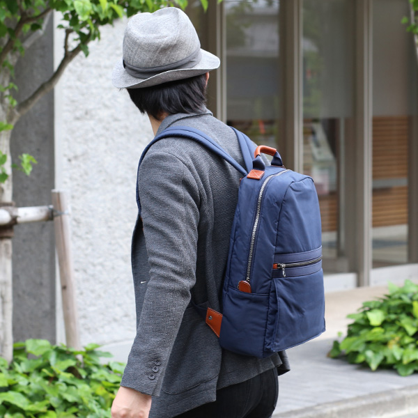  リュックサック メンズ バックパック レディース リュック ブルー ネイビー 青色 日本製 ブランド おしゃれ かわいい 小さめ 小ぶり カバン 鞄 シンプル バッグ 高級 大人 可愛い 軽量 通勤 通学 ボーデッサン デリィーヴ(derive)