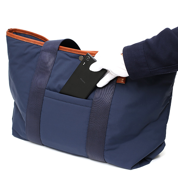  トートバッグ メンズ 大きめ ブランド ナイロン 日本製 大容量 軽量 カジュアル 国産 肩掛け 鞄 ブルー ネイビー 青色 レディース シンプル おしゃれ トート 通勤 通学 出張 A4 B4 ボーデッサン デリィーヴ(derive)