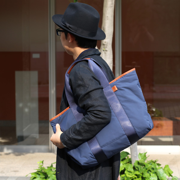  トートバッグ メンズ 大きめ ブランド ナイロン 日本製 大容量 軽量 カジュアル 国産 肩掛け 鞄 ブルー ネイビー 青色 レディース シンプル おしゃれ トート 通勤 通学 出張 A4 B4 ボーデッサン デリィーヴ(derive)