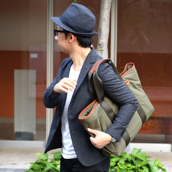  トートバッグ メンズ 大きめ ブランド ナイロン 日本製 大容量 軽量 カジュアル 国産 肩掛け 鞄 グリーン 緑色 レディース シンプル おしゃれ トート 通勤 通学 出張 A4 B4 ボーデッサン デリィーヴ(derive)