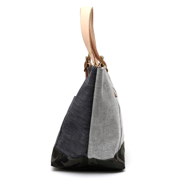  デニム生地 トートバッグ ジーンズ 本革 レザー メンズ レディース ブルー ネイビー 青色 アメカジ ブランド カバン 鞄 バッグ エドウィン(EDWIN)