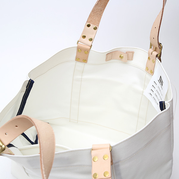  デニム生地 トートバッグ ジーンズ 本革 レザー メンズ レディース ホワイト 白色 アメカジ ブランド カバン 鞄 バッグ エドウィン(EDWIN)