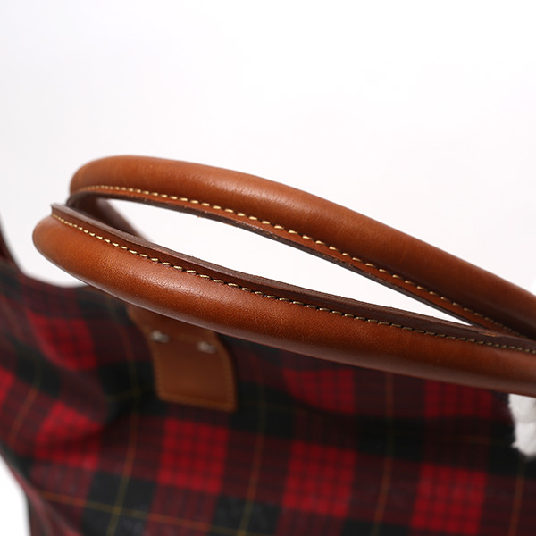  トートバッグ メンズ 日本製 カバン チェック柄 レッド ワイン 赤色 本革 レザー バッグ レディース 鞄 フランコ スパダ(Franco Spada)