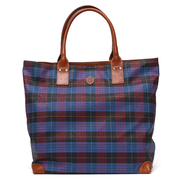 フランコ スパダ(Franco Spada) チェック柄 トートバッグ ブルー