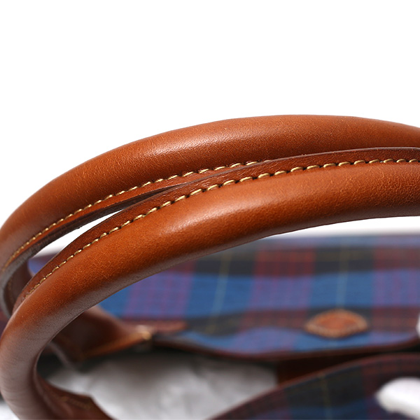  トートバッグ メンズ 日本製 カバン チェック柄 ブルー ネイビー 青色 本革 レザー バッグ レディース 鞄 フランコ スパダ(Franco Spada)