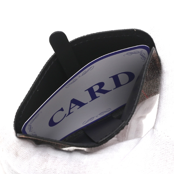 パスケース 日本製 定期入れ チェック柄 ブラウン 茶 茶色 カードケース フランコ スパダ(Franco Spada)