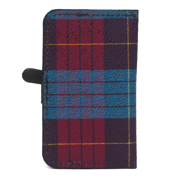 フランコ スパダ(Franco Spada) チェック柄 パスケース ブルー