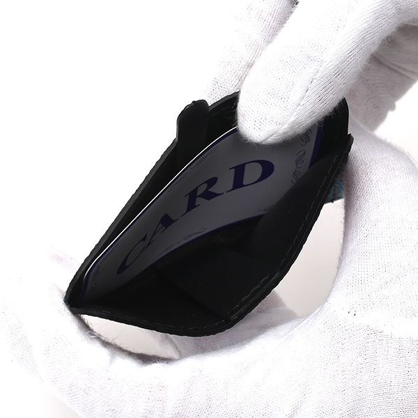 パスケース 日本製 定期入れ チェック柄 ブルー ネイビー 青色 カードケース フランコ スパダ(Franco Spada)