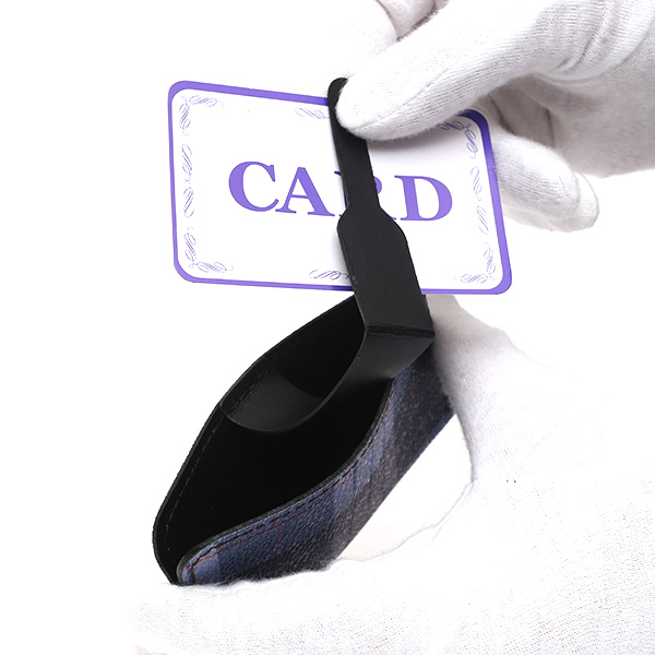 パスケース 日本製 定期入れ チェック柄 ブルー ネイビー 青色 カードケース フランコ スパダ(Franco Spada)