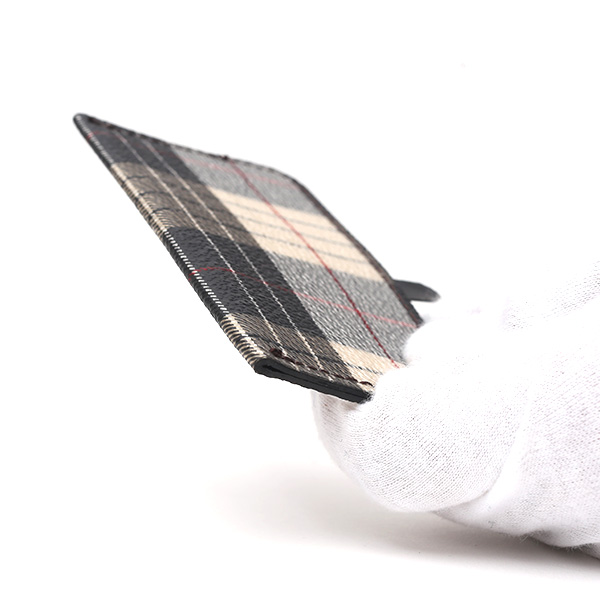 パスケース 日本製 定期入れ チェック柄 ベージュ 肌色 カードケース フランコ スパダ(Franco Spada)