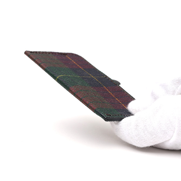 パスケース 日本製 定期入れ チェック柄 グリーン 緑色 カードケース フランコ スパダ(Franco Spada)