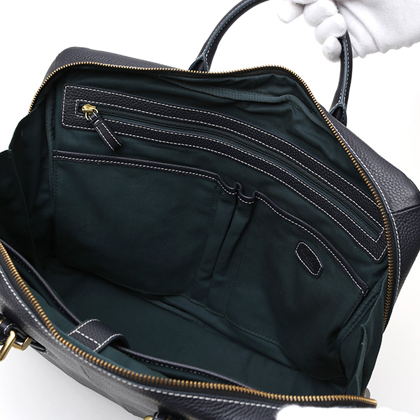  ビジネスバッグ メンズ 本革 レザー ブルー ネイビー 青色 ブリーフケース 大容量 革 ショルダー付き バッグ カバン 鞄 レディース 大きい fetia(フェティア)