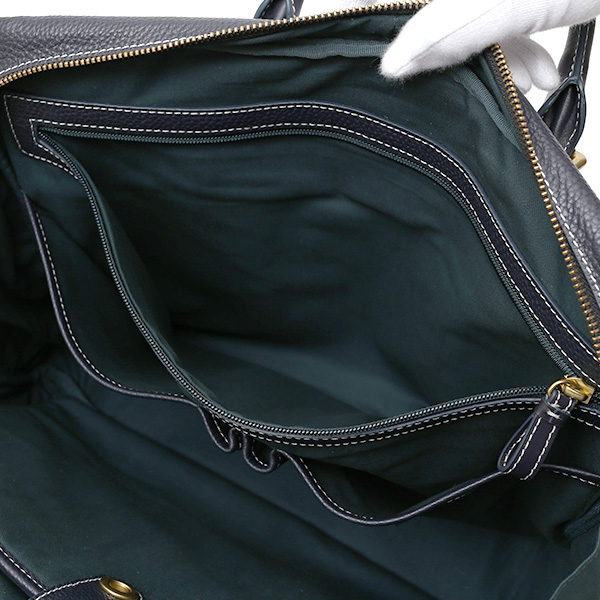  ビジネスバッグ メンズ 本革 レザー ブルー ネイビー 青色 ブリーフケース 大容量 革 ショルダー付き バッグ カバン 鞄 レディース 大きい fetia(フェティア)