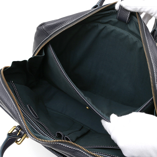  ビジネスバッグ メンズ 本革 レザー ブルー ネイビー 青色 ブリーフケース 大容量 革 ショルダー付き バッグ カバン 鞄 レディース 大きい fetia(フェティア)