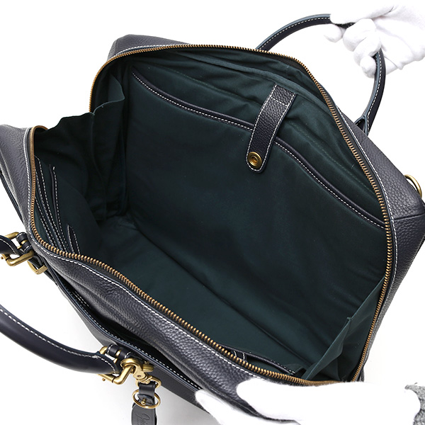  ビジネスバッグ メンズ 本革 レザー ブルー ネイビー 青色 ブリーフケース 大容量 革 ショルダー付き バッグ カバン 鞄 レディース 大きい fetia(フェティア)