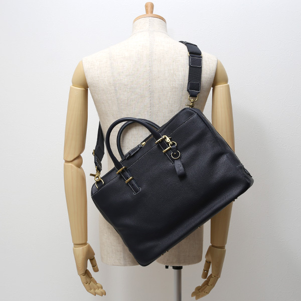  ビジネスバッグ メンズ 本革 レザー ブルー ネイビー 青色 ブリーフケース 大容量 革 ショルダー付き バッグ カバン 鞄 レディース 大きい fetia(フェティア)