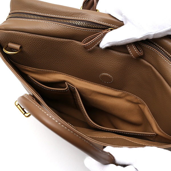  ビジネスバッグ メンズ 本革 レザー ベージュ 肌色 ブリーフケース 大容量 革 ショルダー付き バッグ カバン 鞄 レディース 大きい fetia(フェティア)