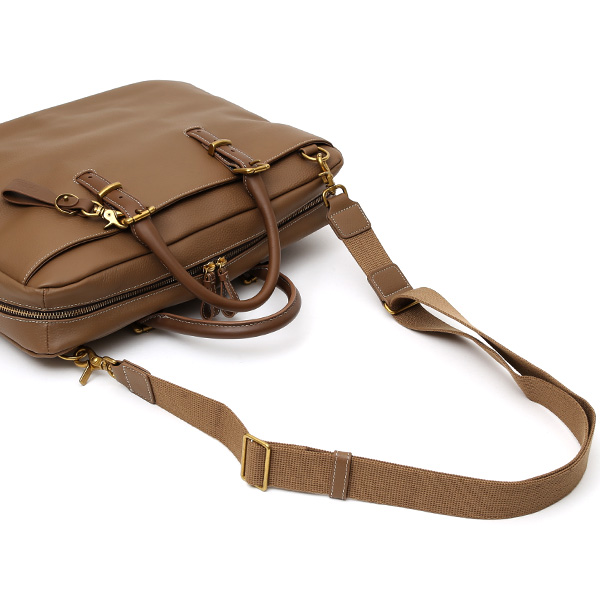  ビジネスバッグ メンズ 本革 レザー ベージュ 肌色 ブリーフケース 大容量 革 ショルダー付き バッグ カバン 鞄 レディース 大きい fetia(フェティア)