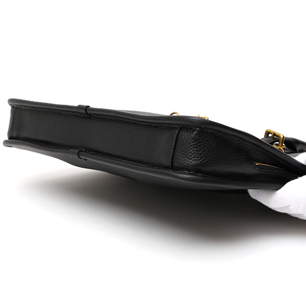  ブリーフケース メンズ ブラック 黒 黒色 本革 レザー ビジネスバッグ 薄マチ レディース 革 ショルダー付き バッグ カバン 鞄 薄い 小ぶり fetia(フェティア)