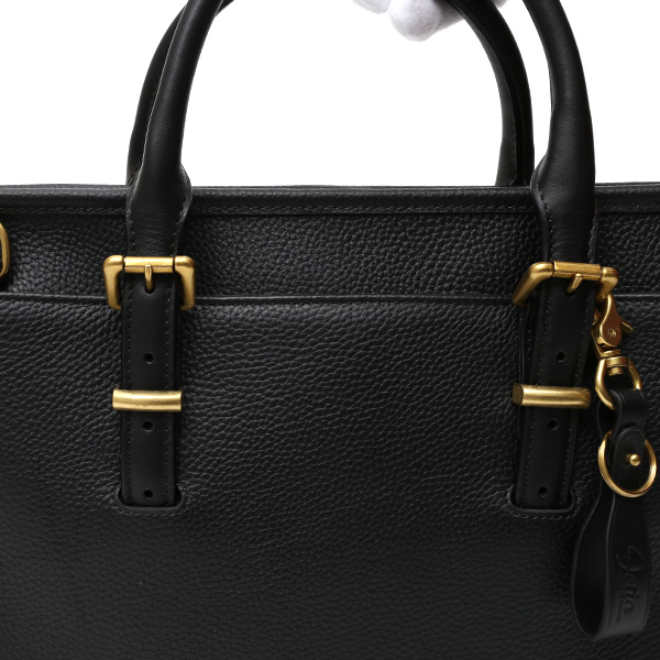  ブリーフケース メンズ ブラック 黒 黒色 本革 レザー ビジネスバッグ 薄マチ レディース 革 ショルダー付き バッグ カバン 鞄 薄い 小ぶり fetia(フェティア)