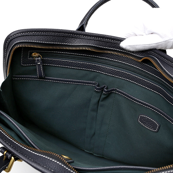  ブリーフケース メンズ ブルー ネイビー 青色 本革 レザー ビジネスバッグ 薄マチ レディース 革 ショルダー付き バッグ カバン 鞄 薄い 小ぶり fetia(フェティア)